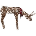 thumbnail image 4 of Northlight 35" LED Lighted Feeding Rattan Reindeer Outdoor Christmas Decoration, 4 of 8