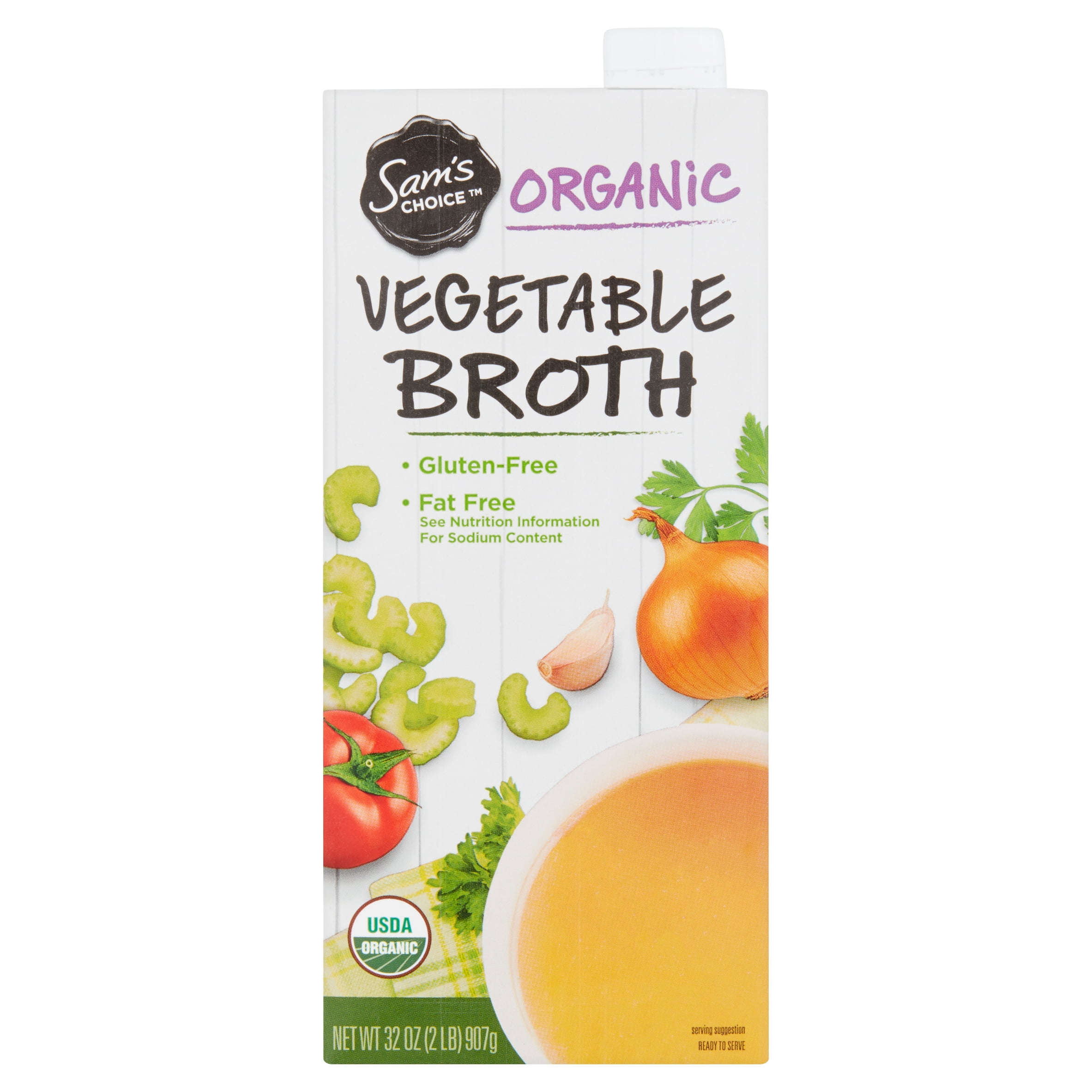 Sam's Choice Organic Vegetable Broth, 32 oz (Shelf-Stable)