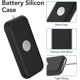 thumbnail image 4 of Compatible con la funda de batería de Apple Vision Pro, funda protectora de silicona para batería de Apple VR, funda blanda antiarañazos y a prueba de caídas, accesorios de batería (negro), 4 of 5