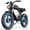 Dual Motors-3000W-35MPH, variant on KICKWEY Electric Bike for Adults, 1500W/3000W 30-35MPH,48V23AH, Max 75Miles Electric Motorcycle 20" Fat Tire Dirt Bike, Shamano 7-Speed E-Bike Dual Shock Absorber,UL2849
