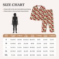 thumbnail image 3 of Rateoe Rose Flowers Pattern Womens Pajamas Set Long Sleeve Sleepwear Button Down Nightwear Soft Cotton Pj Lounge Sets, 3 of 9