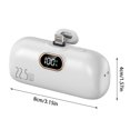 thumbnail image 3 of BotaniNest 5000mah Mini Portable Charger USB C Double Directional Fast Charging Cell Phone Portable Power LCD Display Battery Pack For IPhone, 3 of 5