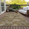 thumbnail image 6 of Addison Rugs Chantille Indoor/Outdoor Transitional Circles Brown Washable Rectangle Rug, 8' x 10', 6 of 6