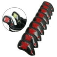 thumbnail image 1 of golf Covers for s Brands 9pcs/Set Including 4-9 A Pu Leather Number Print Headcover Lightweight Soft Waterproof, 1 of 9