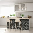 thumbnail image 6 of Mi Alma Peel & Stick Tiles - Black Gray Floral Vinyl Backsplash 12x12, 6 of 9
