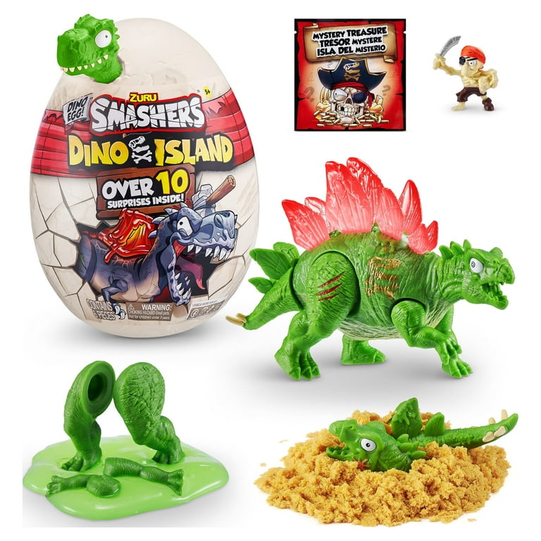 Smashers Dino Island Mini T-Rex Battles Playset By ZURU Boys Dinosaur Battling Toys Shoots Fires