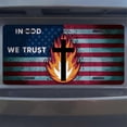 thumbnail image 7 of Cross and Flag Front License Plate, Metal License Plate, Funny Standard Plates Personalized Novelty Decorative For Men/Women/Boys/Girls Car 6×12 Inch, 7 of 7