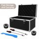 thumbnail image 5 of Caja de herramientas de aleación de aluminio, estuche rígido multifuncional para almacenamiento de piezas, caja portátil, 5 of 8