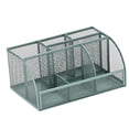 thumbnail image 1 of MOQIN Mesh Desk Organizer Office Desktop Organizer with Pen Holder, Metal Stationary Organizer Desk Caddy, 7 Compartments, for Office, Home, School, Classroom, 1 of 4