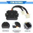 thumbnail image 4 of Motorcycle Rectifier Voltage Regulator Compatible for Honda CB 650 Nighthawk 1983-1985 Durable Metal, 4 of 7