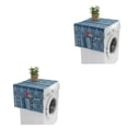 thumbnail image 3 of Billuyoard Cubierta antipolvo multifuncional: tanto para el hogar como para el café Cubierta de la máquina Refrigerador Toalla doble encaje de encaje de mezclilla azul 70*170 cm, 1 2Conjunto, 3 of 6
