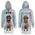 thumbnail image 3 of Hello Winter German Shorthaired Pointer Smiling in Red Scarf Hat Welcome Christmas All Over Print 3D Hooded Duffle Toggle Coat GSP Lover Dog Gift - 00017, 3 of 6