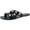 Black, variant on Marc Fisher Womens Bryte 2 Slip On Strappy Slide Sandals Black 5.5 Medium (B,M)