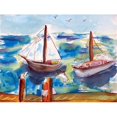 thumbnail image 1 of Two Sailboats Doormat 18 x 26, 1 of 1
