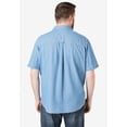 thumbnail image 3 of Boulder Creek by KingSize Men's Big & Tall  Short Sleeve Shirt - 5XL, Bleach Denim, 3 of 6