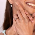 thumbnail image 6 of LATELIERDBIJOUX Five Stone Round Cut Diamond Engagement Ring For Her Proposal Ring Claw Prong with Round Side Stone in Rose Gold Anniversary Ring Gift, 6 of 6