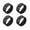 Black, variant on 4 Pcs Slaplet Wristlets, DIY Wrist Corsage Bracelets, Floral Slaplets Accessories for Bridesmaid Wedding Bridal Shower Party Prom(Silver)