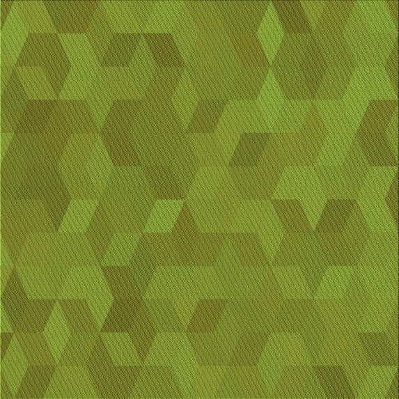 Ahgly Company Indoor Square Patterned Pistachio Green Area Rugs, 8' Square