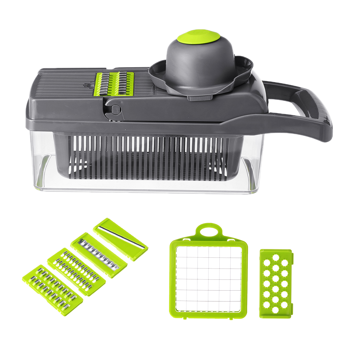 7 IN 1 Multifunction Easy Food Chopper Vegetable Cutter Slicer Box Kitchen Set Walmart Canada