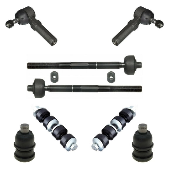 8 Pc Suspension & Steering Kit Outer Inner Tie Rod Ends, Lower Ball Joints and Sway Bar Links Fits select: 2001-2005 CHRYSLER PT CRUISER, 2001-2005 DODGE NEON