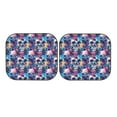 thumbnail image 7 of Fotbe cool Skull colorful 2-Piece Car Windshield Sun Shade | Sun Blocker for Car Windshield | Foldable Automotive Interior Accessories for Sun Protection-Small, 7 of 7