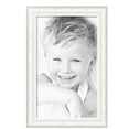 thumbnail image 2 of ArtToFrames 17" x 28" Majestic White Picture Frame, 17x28 inch Silver Wood Poster Frame (WOM-5198),  Pack, 2 of 7