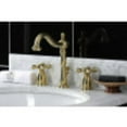 thumbnail image 2 of Kingston Brass KB1977AX 8 in. Widespread Bathroom Faucet, Brushed Brass, 2 of 5