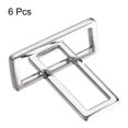 thumbnail image 3 of Unique Bargains 39x12.5mm Rectangle Buckles Electroplated Silver Tone 6 Pack, 3 of 7