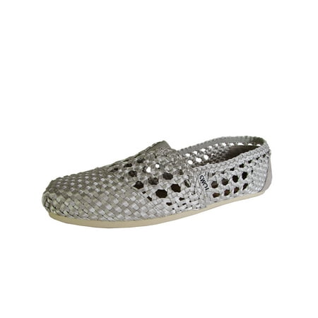 Toms Womens Slip On - Toms Womens Woven Classics Slip On Alpargata Flat Shoe