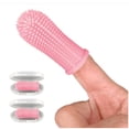 thumbnail image 3 of Juego de cepillos de dientes para perros de 8 piezas, 4 colores, cepillo de dientes para mascotas, cepillo de dientes de silicona de 360° para perros y gatos, cepillo de dedo para la limpieza de la le, 3 of 5