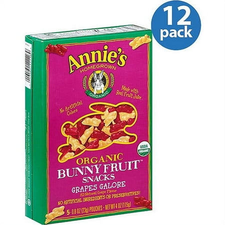 Annies Homegrown Fruit Snack, Grapes Gal