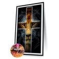 thumbnail image 2 of Cuadros Decorativos 5D Kit Rhinestone Imagen DIY Cruz León Full Round Drill Diamond Painting Craft Likrtyny embutido en tela, 2 of 9