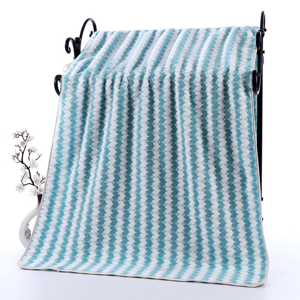 Towel Soft Absorbent Couple Towel Bath Towel Fleece Towel Thickened Five Colors Optional 29.5x13.7 Inches Holiday Gift