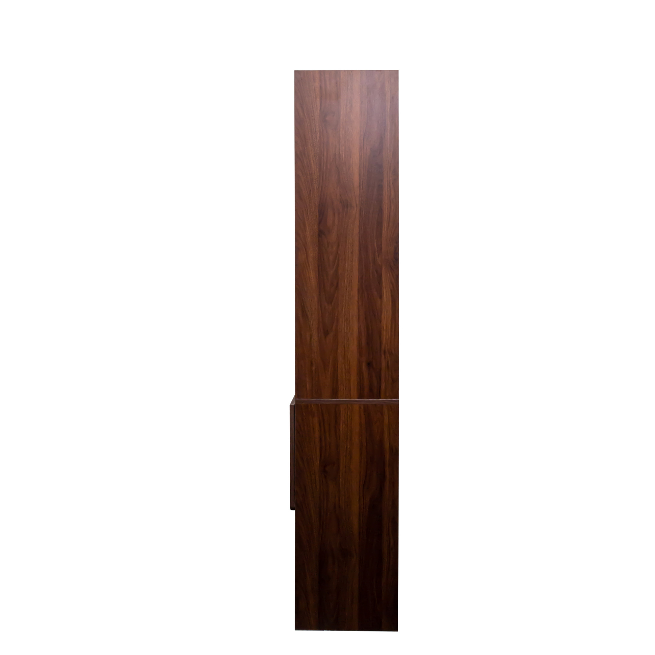 Noble House Maddox 23.6" Fold-Out Convertible Desk Cabinet, Space-Saving Writing Table with Shelf and Drawer, Walnut