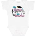 thumbnail image 3 of Inktastic My Cousin Graduated with Cap and Arrows Girls Baby Bodysuit, 3 of 5