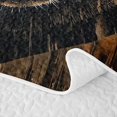 thumbnail image 5 of Erosebridal Rustic Brown Bear Twin Quilt Set for Boys Men, Wood Plank Forest Print Twin Coverlet Set, 2-Piece, 5 of 7