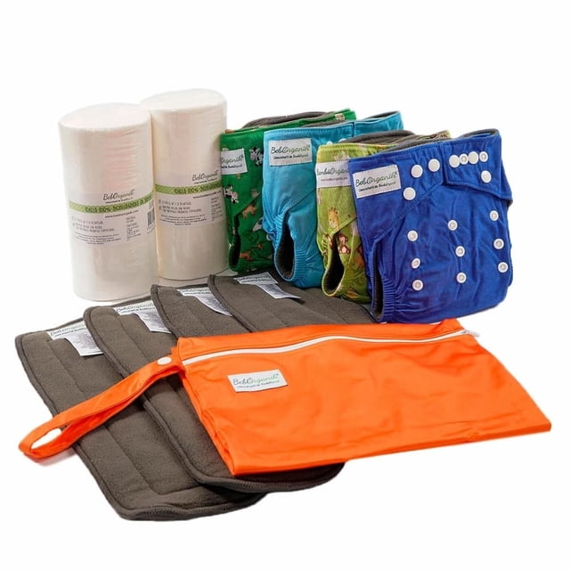 Paquete de Pañales de Tela BambúOrganik Básico para Niño