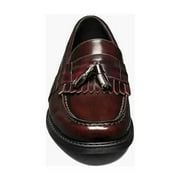 Nunn Bush Keaton Moc Toe Tassel Slip On Shoes Burgundy Multi 84198-644