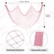 thumbnail image 2 of Red de pesca ZUEXT, 2 unidades, 200 x 100 cm, algodón, decoración de pared, color rosa, 2 of 7