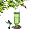 thumbnail image 4 of KoiLife Hummingbird Feeder Glass Hummingbird Feeders Oriole Feeder Top Fill Hummingbird Feeder Glass Hummingbird Feeder 10" Blue Lamp Shape Hanging Hummingbird Feeder, 4 of 5