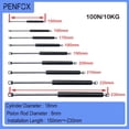 thumbnail image 1 of 1PC 150-230mm 10kg/100N Car hydraulic Lift Support Gas Strut Hydraulic Spring Hinge Kitchen Cupboard Hinge Furniture Hardware, 1 of 6