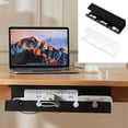 thumbnail image 1 of YCYHDS Under-desk Cable Management Rack Socket Organizer Wire Fixed Storage Slot Computer Desk Socket Fixed Punch- Storage Rack Clearance Sales Today Deals Prime, 1 of 7