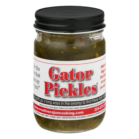 Creative Cajun Cooking Gator Pickles, 14.5 OZ (Best Pickles In America)