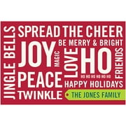 Personalized Spread The Cheer Holiday Doormat