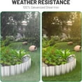 thumbnail image 6 of 6 Inch x 20 FT Garden Corrugated Metal Landscape Edging,Sturdy Galvanized Steel Yard Edging,Flexible Long Strips of Lawn Edging for DIY Raised Flower Bed Tree Surrounds Borders,Silver, 6 of 10