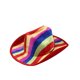 thumbnail image 1 of Sombreros Sombrero de mezclilla rojo navideño para mujer Sombrero de moda Sombrero de mezclilla con copos de nieve brillantes de Papá Noel Sombrero de poliéster para mujer, 1 of 3