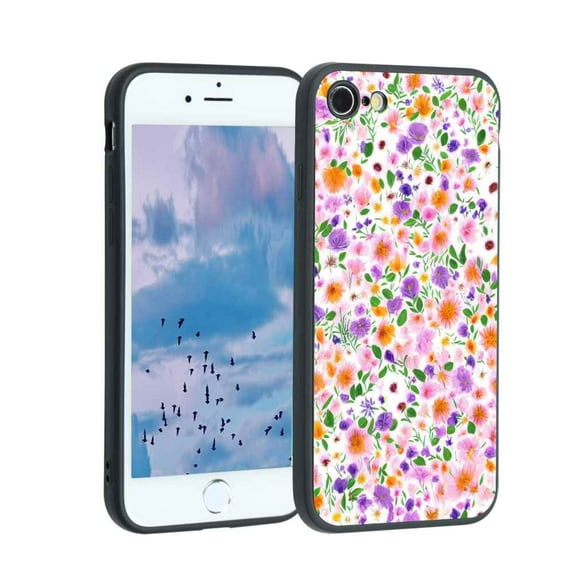 Flowers-159 Phone Case, Degined for iPhone 7 Case Men Women, Flexible Silicone Shockproof Case for iPhone 7