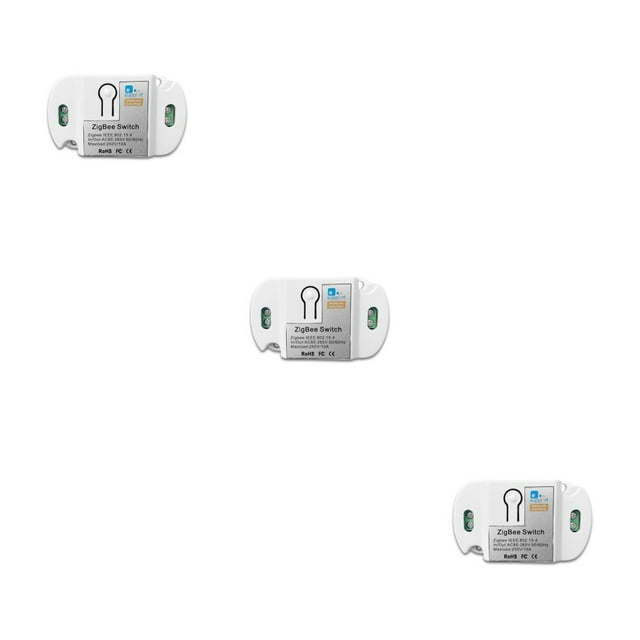 Wisewang ZigBee Fan Ceiling Lamp Smart Module Remote Control Home Appliance Controller Plastic Fireproof 10A Intelligent Supplies 3Set