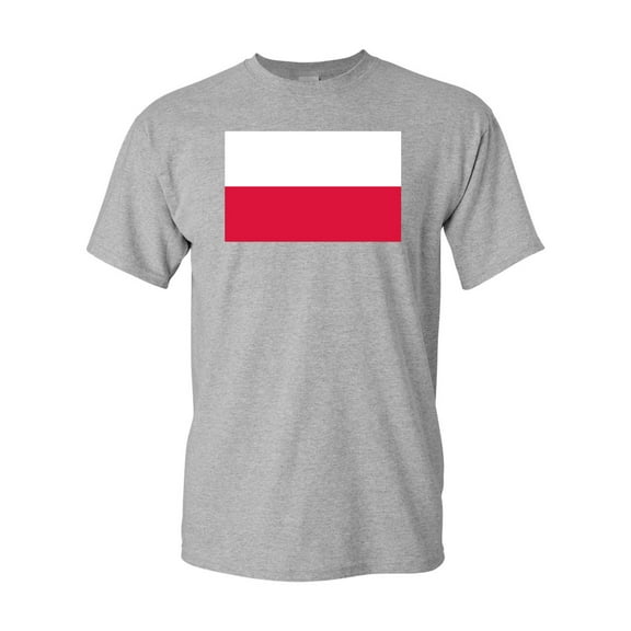 Poland Country Flag Adult DT T-Shirt Tee