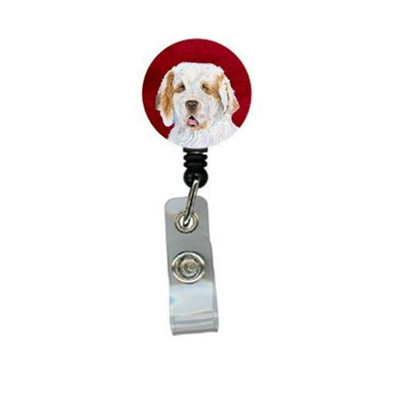 Carolines Treasures SS6025BR Clumber Spaniel Retractable Badge Reel or ID Holder with Clip